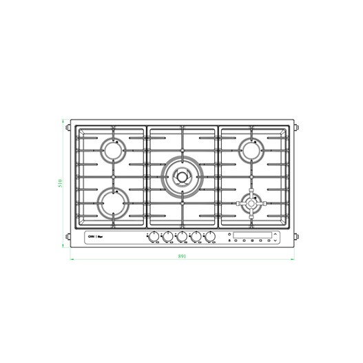 اجاق گاز کن مدل رایجل (قطعات ایتالیایی-multi step)